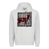 Dove Grey Christmas Deer Premium Hoodie - Bettercallsaul