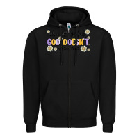Black when all else fails god doesnt Zipper Hoodie - MaliasSmallBusiness