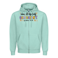 Seafoam when all else fails god doesnt Zipper Hoodie - MaliasSmallBusiness