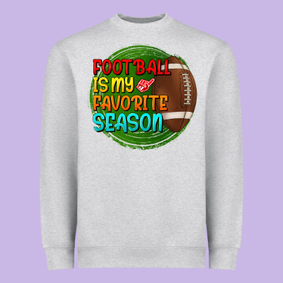 Football Is My Favorite Season Heavyweight Sweatshirt Designed By Bundleandbundleshop