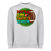 Heather Grey football is my favorite season Heavyweight Sweatshirt - BundleAndBundleShop