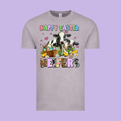 Happy Easter Heifer's Vintage Tee Designed By Adodesignshop