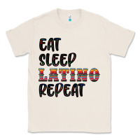 Natural eat sleep latino repeat Classic Tee - BundleAndBundleShop