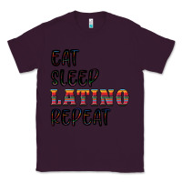 Plum eat sleep latino repeat Classic Tee - BundleAndBundleShop