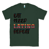 Sports Green eat sleep latino repeat Classic Tee - BundleAndBundleShop