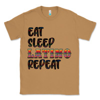 Toasted Coconut eat sleep latino repeat Classic Tee - BundleAndBundleShop