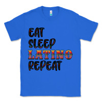 True Royal eat sleep latino repeat Classic Tee - BundleAndBundleShop