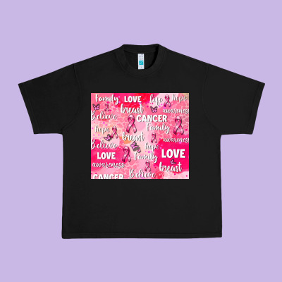 Breast Cancer Awareness Pink Urban Heavy Tee Designed By Adodesignshop