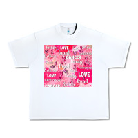 White breast cancer awareness pink Urban Heavy Tee - AdoDesignShop