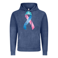 Vintage Denim thyroid cancer ribbon fa element Vintage Hoodie - FaDigitalArtStudio