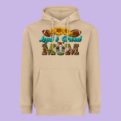 Western Loud And Proud Mom Heavyweight Hoodie Designed By Bundleandbundleshop