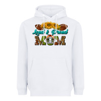 White Western Loud And Proud Mom Heavyweight Hoodie - BundleAndBundleShop