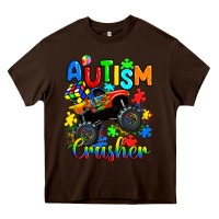 Chocolate Brown autism crusher Heavy Core Tee - RanaPortraitStore