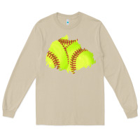 Mushroom softball patch Long Sleeve Tee - AdoDesignShop