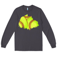 Smoke softball patch Long Sleeve Tee - AdoDesignShop