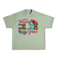 Oil Green resting beach face Urban Heavy Tee - AdoDesignShop