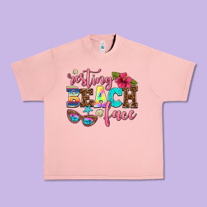 Resting Beach Face Urban Heavy Tee Designed By Adodesignshop