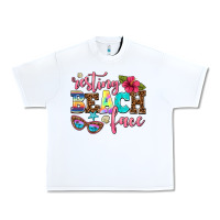 White resting beach face Urban Heavy Tee - AdoDesignShop