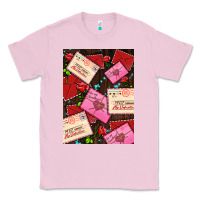 Bubblegum Pink love letters with roses  air Classic Tee - AdoDesignShop