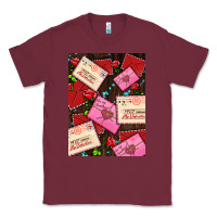 Burgundy love letters with roses  air Classic Tee - AdoDesignShop