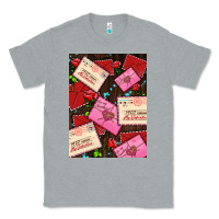 Heather Grey love letters with roses  air Classic Tee - AdoDesignShop