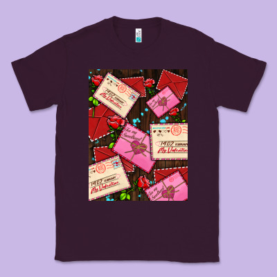 Love Letters With Roses  Air Classic Tee Designed By Adodesignshop