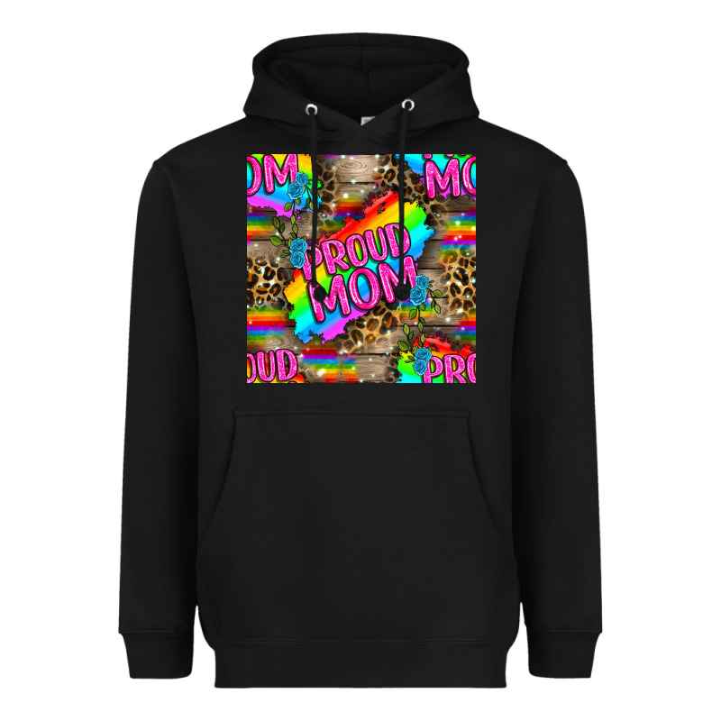 Pride Lgbtq+ Proud Mom With Leoapard Patterns Heavyweight Hoodie by BundleAndBundleShop | Teevron