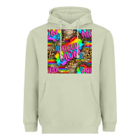Matcha Pride LGBTQ+ Proud Mom With Leoapard Patterns Heavyweight Hoodie - BundleAndBundleShop