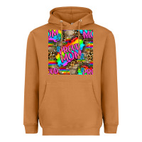 Meerkat Pride LGBTQ+ Proud Mom With Leoapard Patterns Heavyweight Hoodie - BundleAndBundleShop