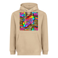 Mushroom Pride LGBTQ+ Proud Mom With Leoapard Patterns Heavyweight Hoodie - BundleAndBundleShop