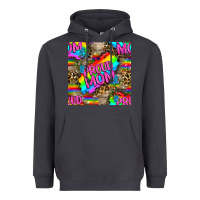 Smoke Pride LGBTQ+ Proud Mom With Leoapard Patterns Heavyweight Hoodie - BundleAndBundleShop
