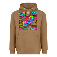 Toasted Coconut Pride LGBTQ+ Proud Mom With Leoapard Patterns Heavyweight Hoodie - BundleAndBundleShop