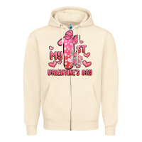 Sandshell my first valentines day Zipper Hoodie - MaliasSmallBusiness