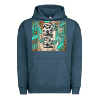 Pigment Midnight Navy nana life glitter leopard Urban Hoodie - TumblerDesignByShophia