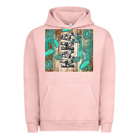 Pigment Salmon nana life glitter leopard Urban Hoodie - TumblerDesignByShophia
