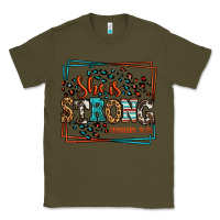 Army Green She is strong proverbs 31:25 Classic Tee - LillyAllenDesigns