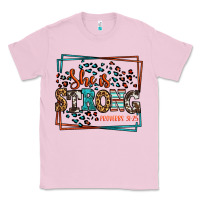 Bubblegum Pink She is strong proverbs 31:25 Classic Tee - LillyAllenDesigns