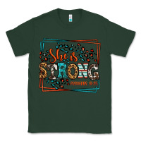 Sports Green She is strong proverbs 31:25 Classic Tee - LillyAllenDesigns