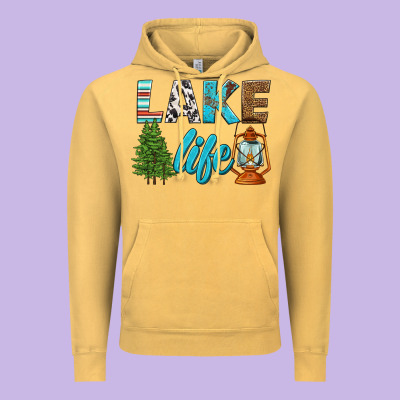 Lake Life Vintage Hoodie Designed By Hra Design Shop