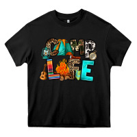 Black camp life Heavy Core Tee - RanaPortraitStore