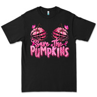 Black save the pumpkins breast cancer Premium Tee - RanaPortraitStore