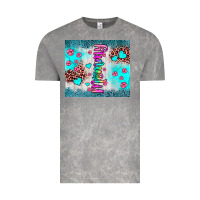 Cloud Rock mommy leopard turquoise Vintage Tee - JahusDesignShop