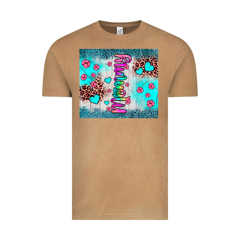 Mommy Leopard Turquoise Vintage Tee by JahusDesignShop | Teevron