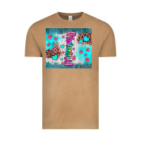 Vintage Camel mommy leopard turquoise Vintage Tee - JahusDesignShop