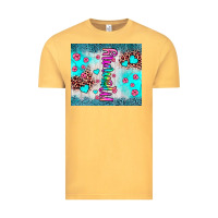 Vintage Mustard mommy leopard turquoise Vintage Tee - JahusDesignShop