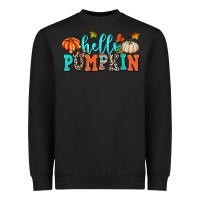 Black hello pumpkin Heavyweight Sweatshirt - AdoDesignShop