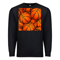 Black basketball seamless pattern Premium Sweatshirt - BundleAndBundleShop