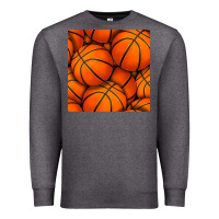Charcoal Heather basketball seamless pattern Premium Sweatshirt - BundleAndBundleShop