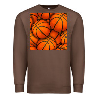 Chestnut basketball seamless pattern Premium Sweatshirt - BundleAndBundleShop