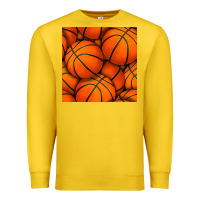 Lemon basketball seamless pattern Premium Sweatshirt - BundleAndBundleShop
